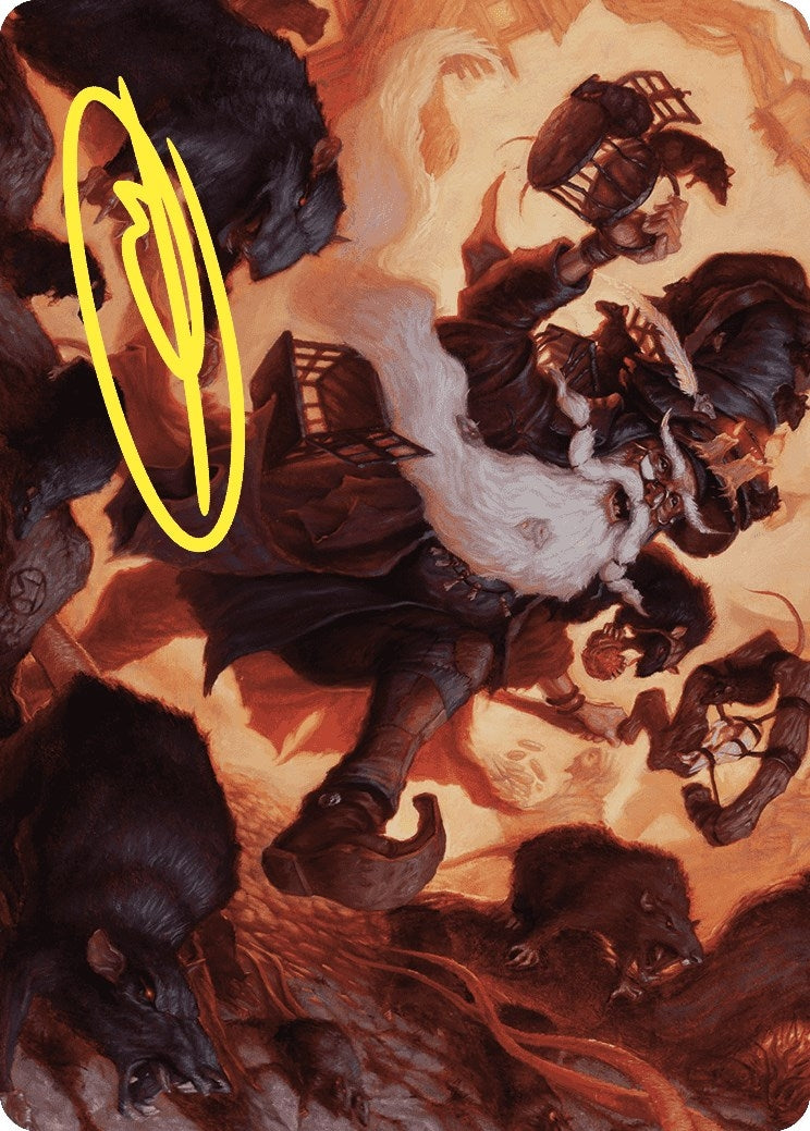 Image for Tattered Ratter Art Card (Gold-Stamped Signature) (20) [Wilds of Eldraine] - Magic: The Gathering