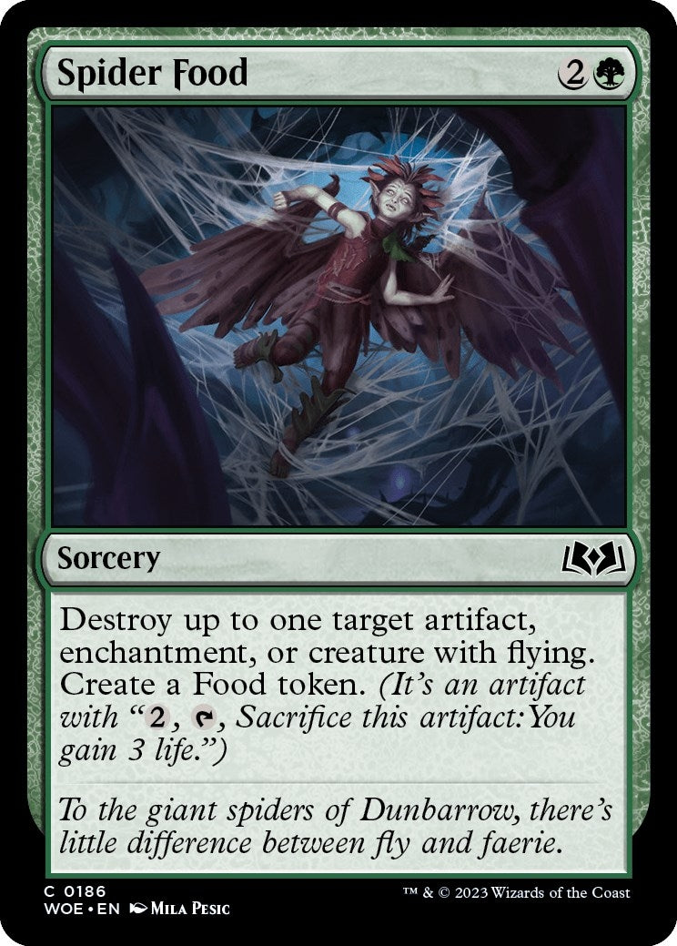 Image for Spider Food (186) [Wilds of Eldraine] - Magic: The Gathering