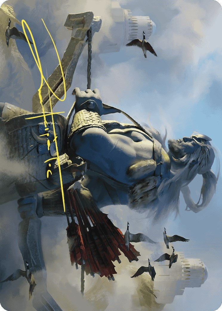 Image for Skybeast Tracker Art Card (Gold-Stamped Signature) (27) [Wilds of Eldraine] - Magic: The Gathering