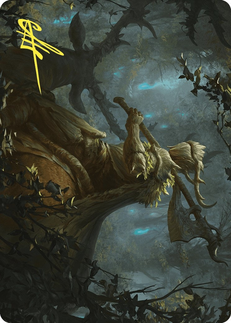 Image for Verdant Outrider Art Card (Gold-Stamped Signature) (28) [Wilds of Eldraine] - Magic: The Gathering