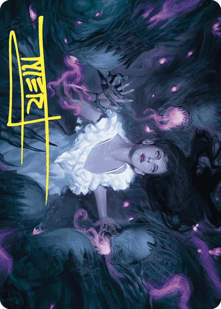 Image for Neva, Stalked by Nightmares Art Card (Gold-Stamped Signature) (30) [Wilds of Eldraine] - Magic: The Gathering