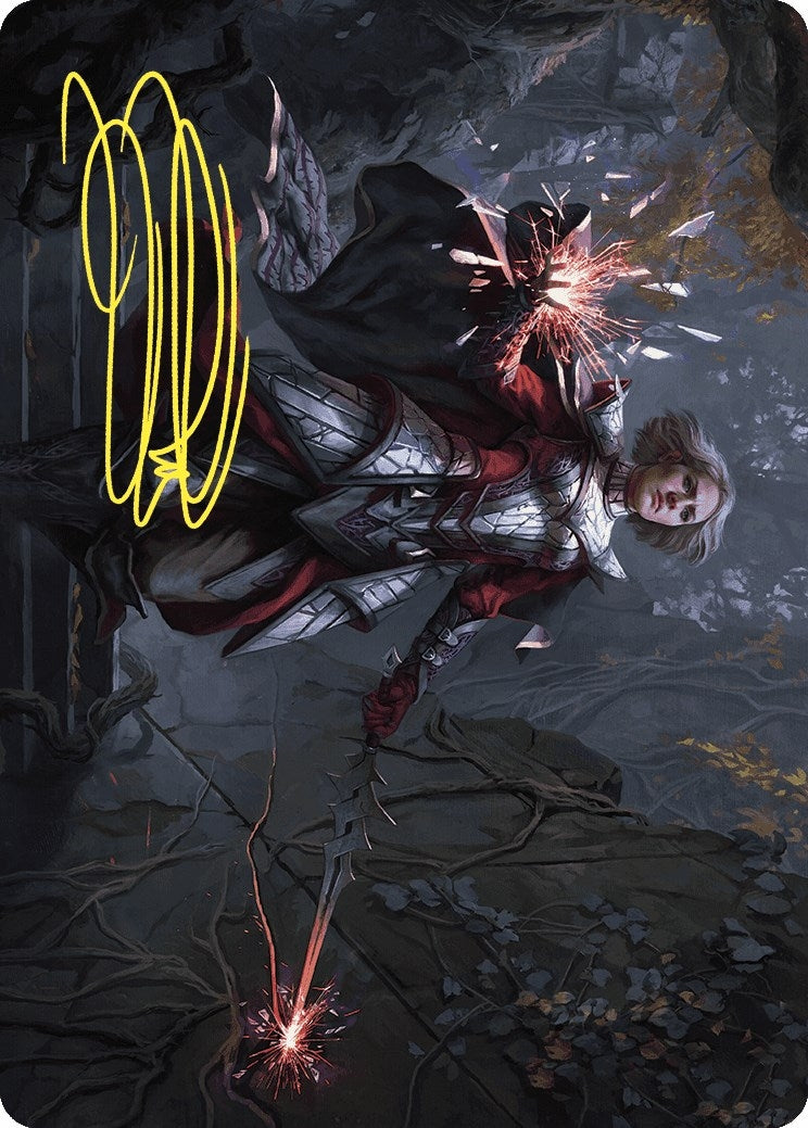 Image for Rowan, Scion of War Art Card (31/81) (Gold-Stamped Signature) (31) [Wilds of Eldraine] - Magic: The Gathering