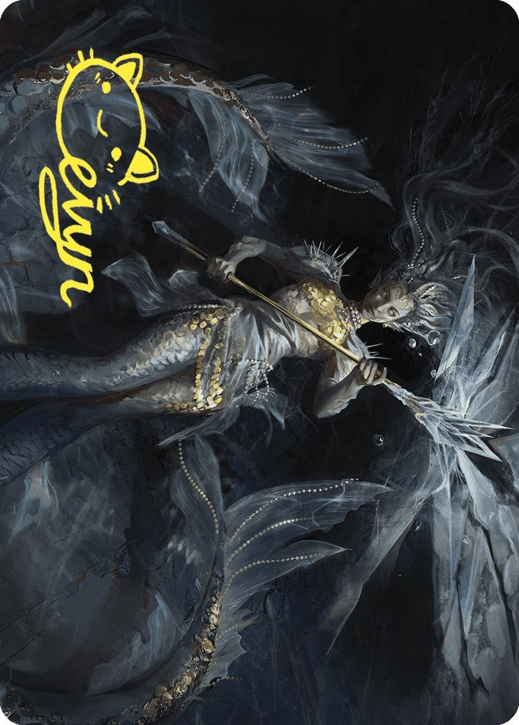 Image for Sharae of Numbing Depths Art Card (Gold-Stamped Signature) (32) [Wilds of Eldraine] - Magic: The Gathering