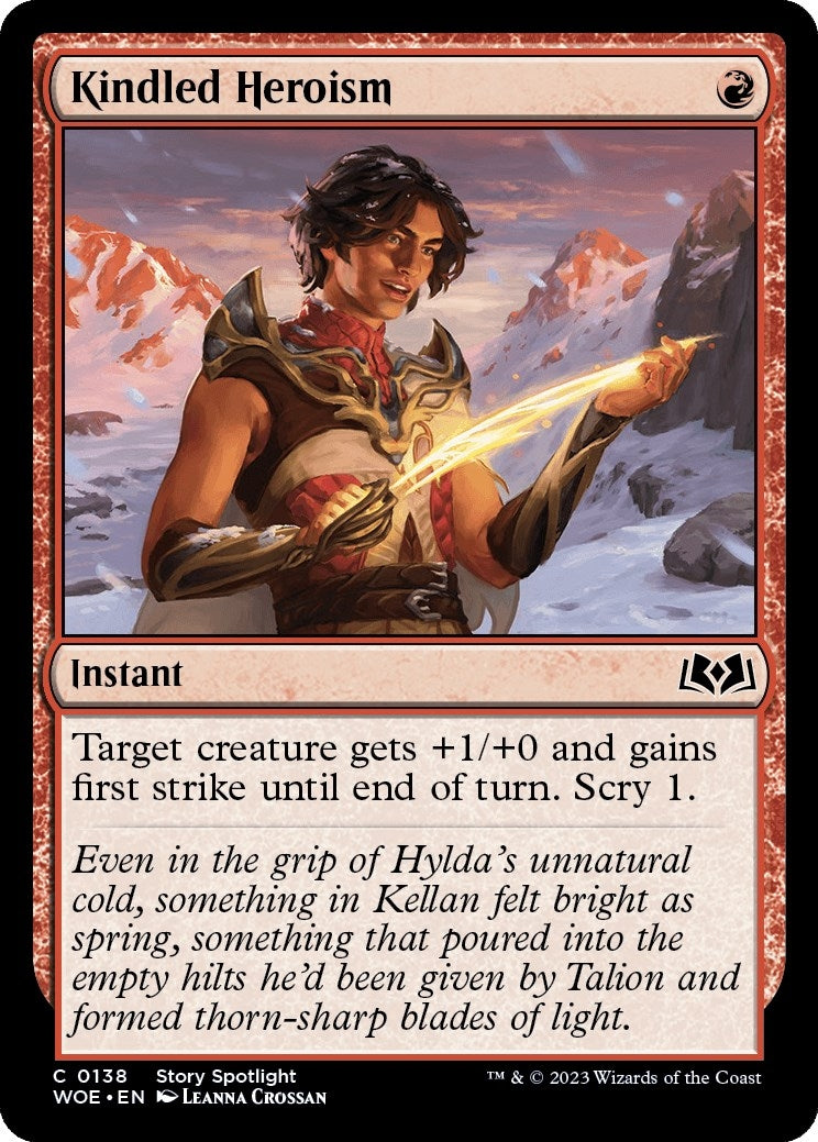 Image for Kindled Heroism (138) [Wilds of Eldraine] - Magic: The Gathering