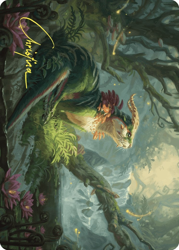 Image for Elusive Otter Art Card (Gold-Stamped Signature) (37) [Wilds of Eldraine] - Magic: The Gathering
