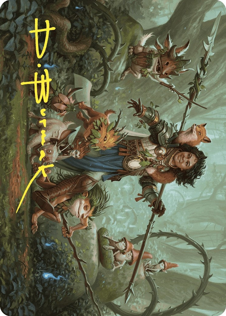 Image for Ellivere of the Wild Court Art Card (Gold-Stamped Signature) (49) [Wilds of Eldraine] - Magic: The Gathering
