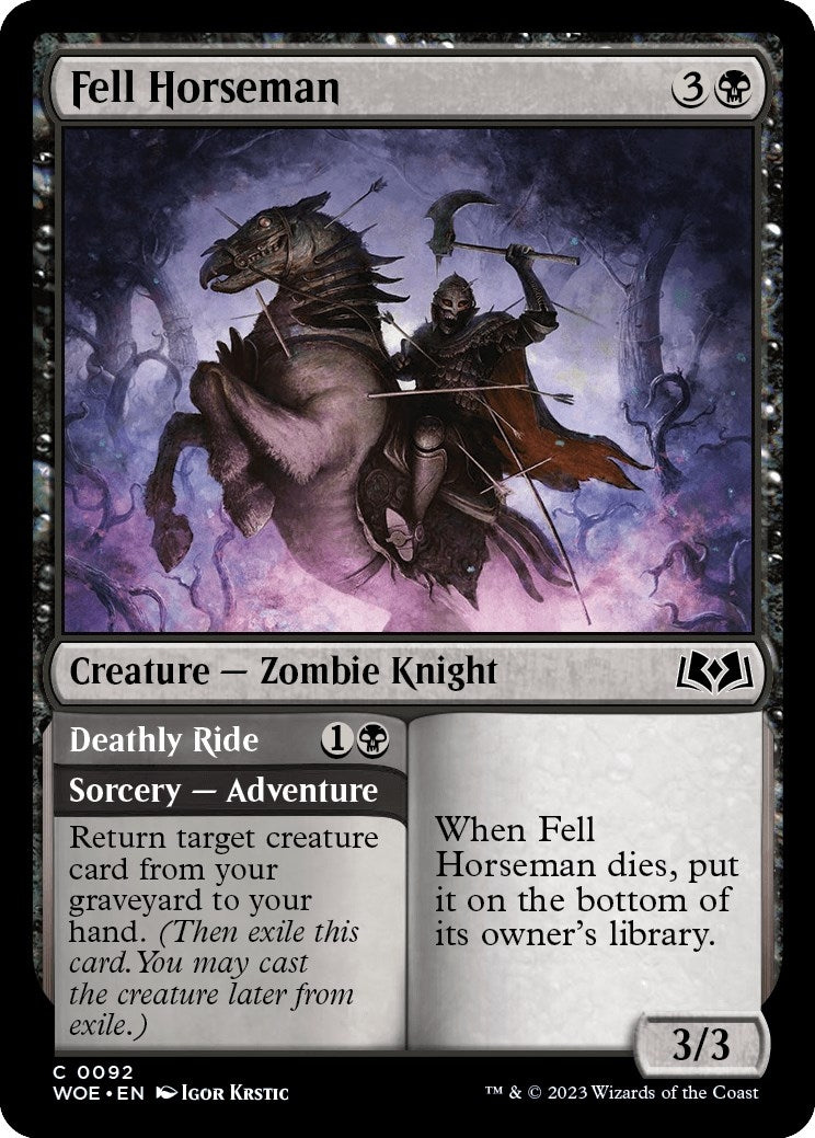Image for Fell Horseman (92) [Wilds of Eldraine] - Magic: The Gathering