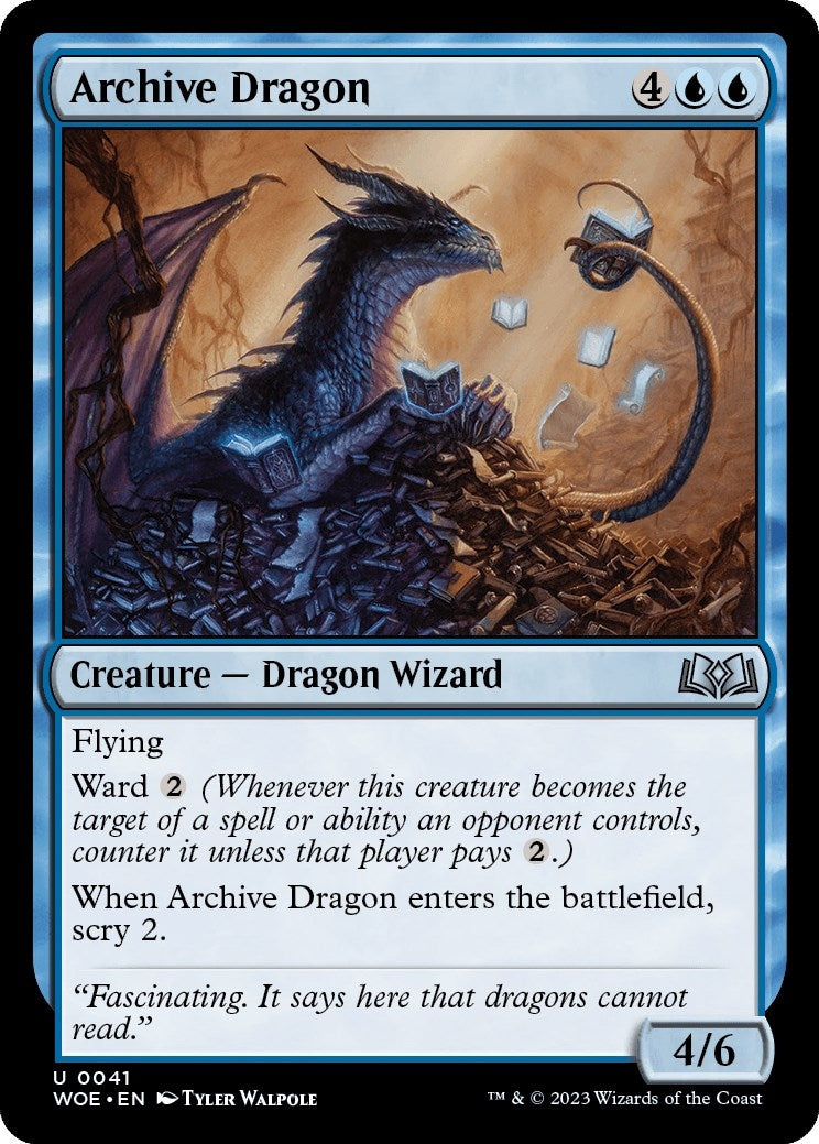 Image for Archive Dragon (41) [Wilds of Eldraine] - Magic: The Gathering