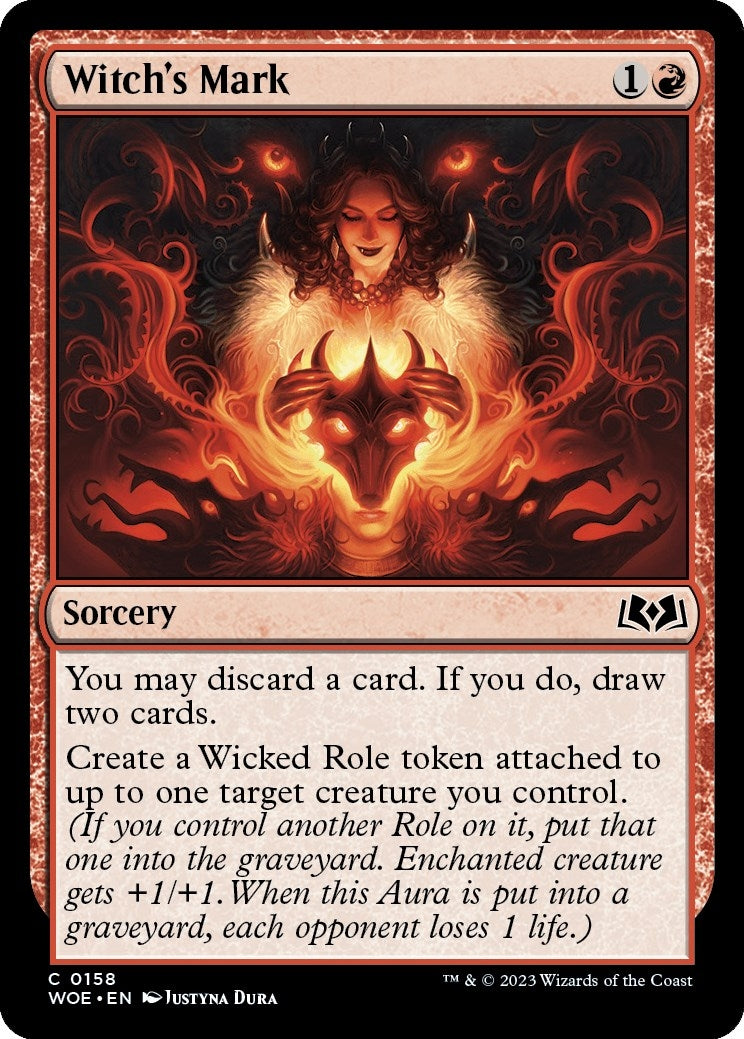 Image for Witch's Mark (158) [Wilds of Eldraine] - Magic: The Gathering