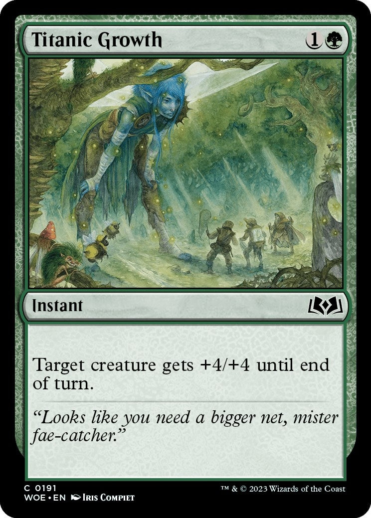 Image for Titanic Growth (191) [Wilds of Eldraine] - Magic: The Gathering