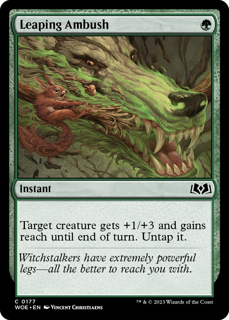 Image for Leaping Ambush (177) [Wilds of Eldraine] - Magic: The Gathering