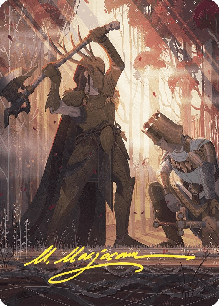 Image for Karmic Justice Art Card (Gold-Stamped Signature) (62) [Wilds of Eldraine] - Magic: The Gathering