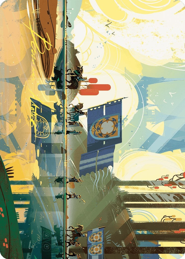 Image for Knightly Valor Art Card (Gold-Stamped Signature) (63) [Wilds of Eldraine] - Magic: The Gathering