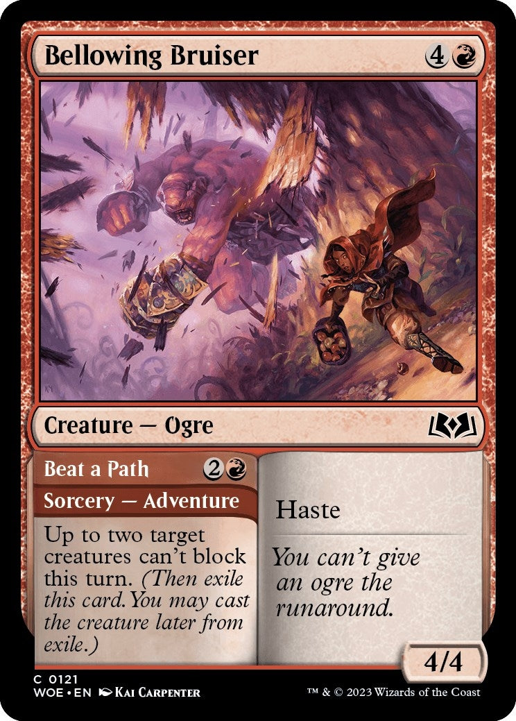 Bellowing Bruiser (121) [Wilds of Eldraine]