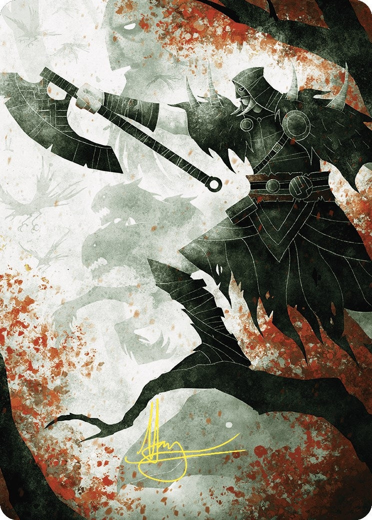 Image for Garruk's Uprising Art Card (Gold-Stamped Signature) (72) [Wilds of Eldraine] - Magic: The Gathering