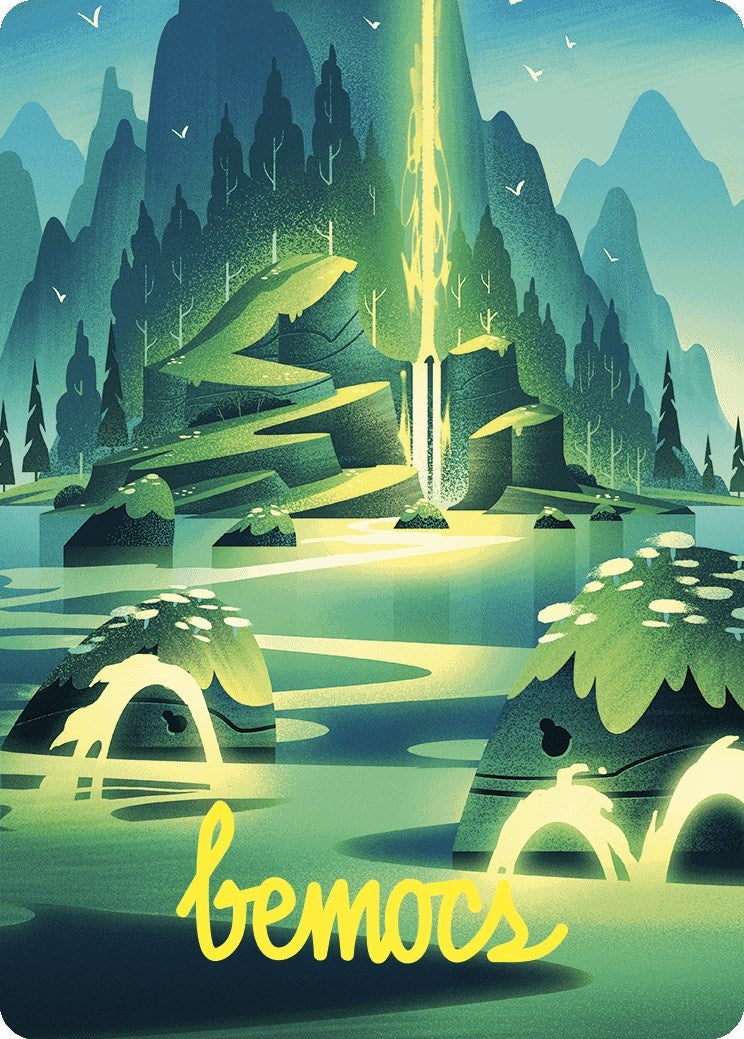 Image for Leyline of Abundance Art Card (Gold-Stamped Signature) (73) [Wilds of Eldraine] - Magic: The Gathering