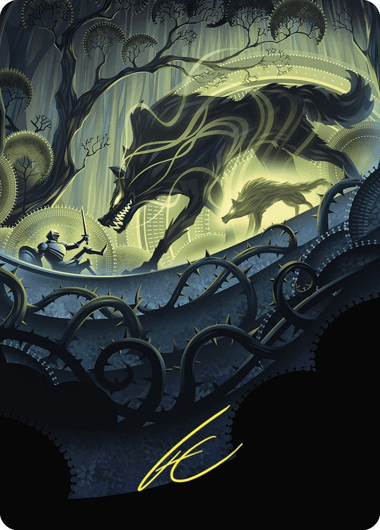 Image for Unnatural Growth Art Card (Gold-Stamped Signature) (75) [Wilds of Eldraine] - Magic: The Gathering