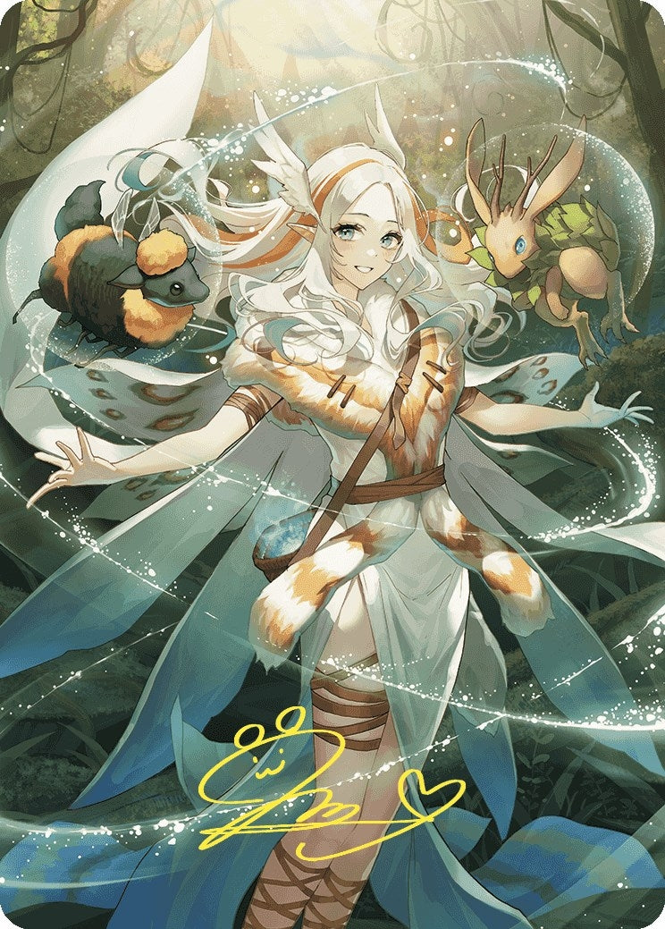 Image for Greater Auramancy Anime Art Card (Gold-Stamped Signature) (76) [Wilds of Eldraine] - Magic: The Gathering