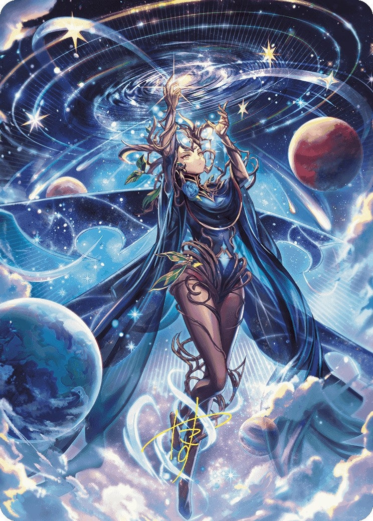 Image for Omniscience Anime Art Card (Gold-Stamped Signature) (78) [Wilds of Eldraine] - Magic: The Gathering