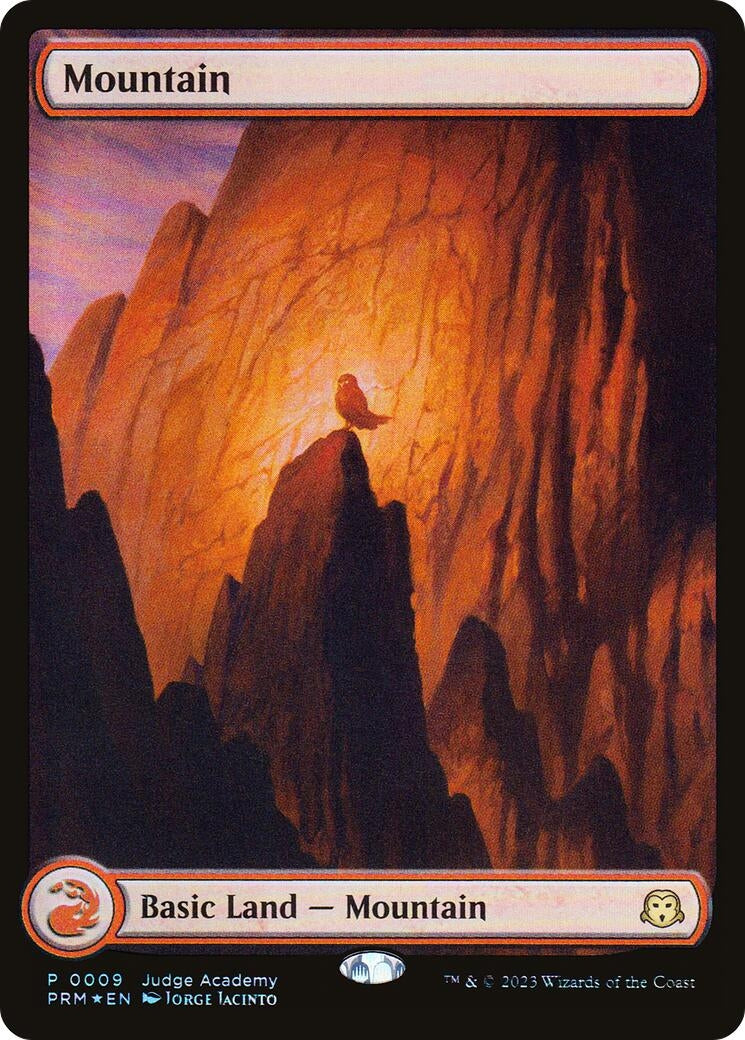 Image for Mountain - Full Art (0009) (9) [Judge Promos] - Magic: The Gathering