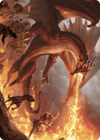 Image for Realm-Scorcher Hellkite Art Card (19) [Wilds of Eldraine] - Magic: The Gathering