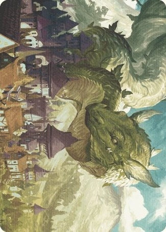 Image for Beanstalk Wurm Art Card (23) [Wilds of Eldraine] - Magic: The Gathering