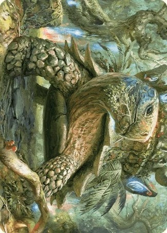 Image for Blossoming Tortoise Art Card (24) [Wilds of Eldraine] - Magic: The Gathering