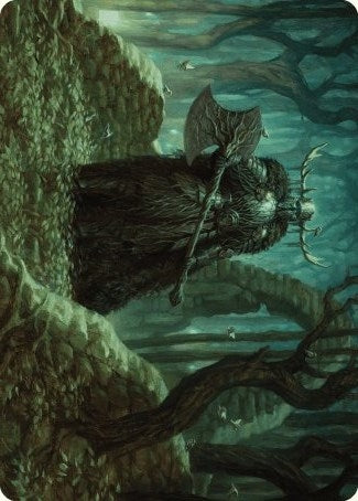 Image for Mosswood Dreadknight Art Card (40) [Wilds of Eldraine] - Magic: The Gathering