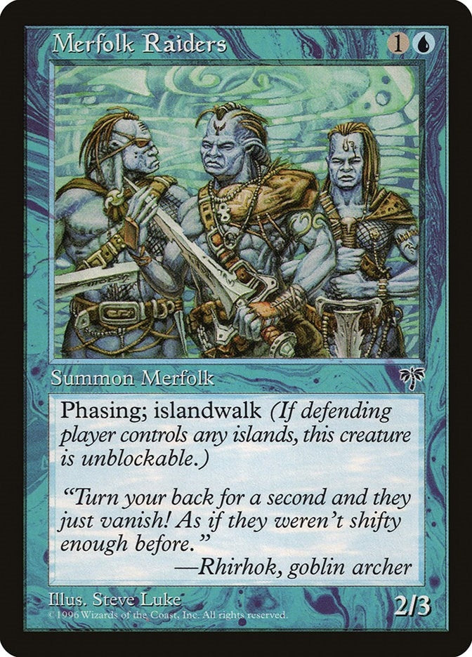 Image for Merfolk Raiders [Mirage] - Magic: The Gathering