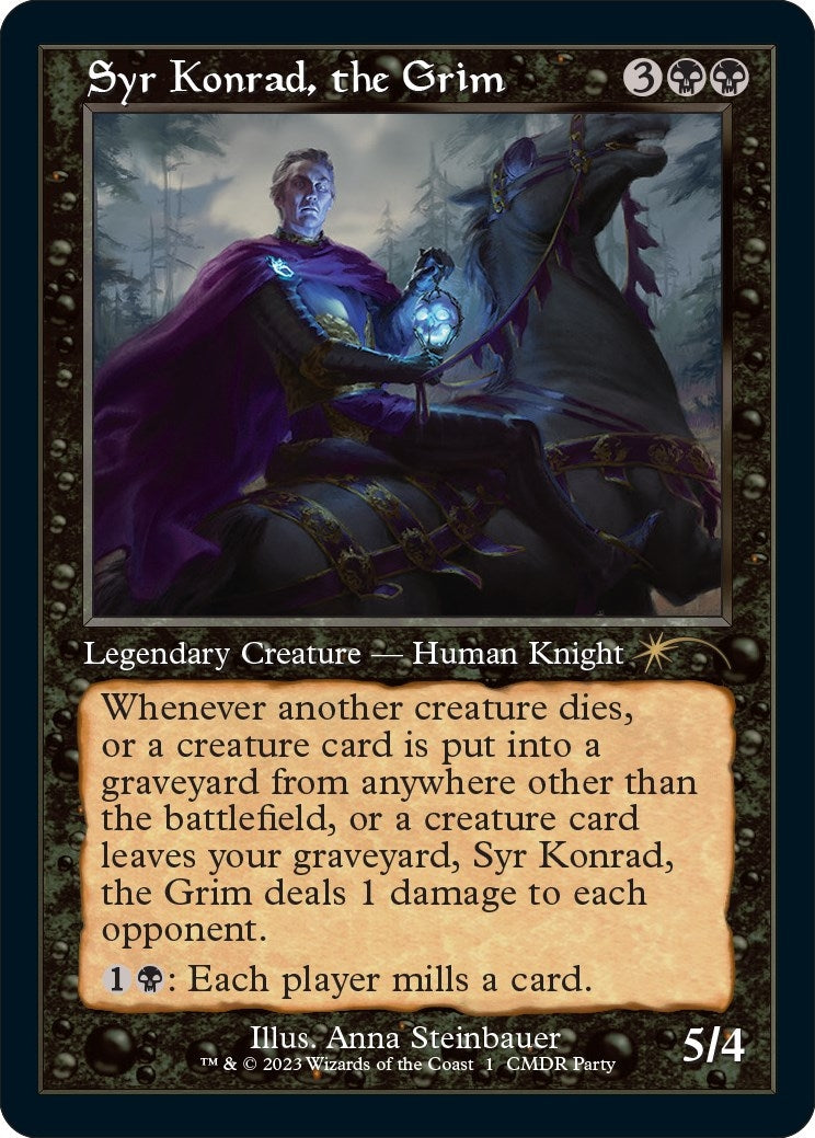 Image for Syr Konrad, the Grim (Retro Frame) (1) [WPN & Gateway Promos] - Magic: The Gathering