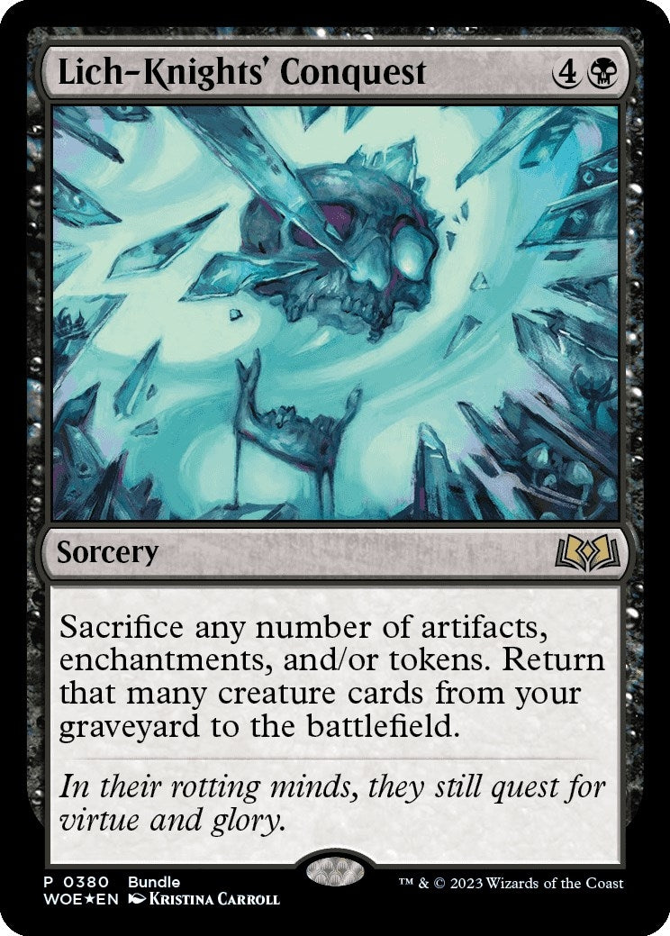 Image for Lich-Knights' Conquest (WOE Bundle) (380) [Unique and Miscellaneous Promos] - Magic: The Gathering