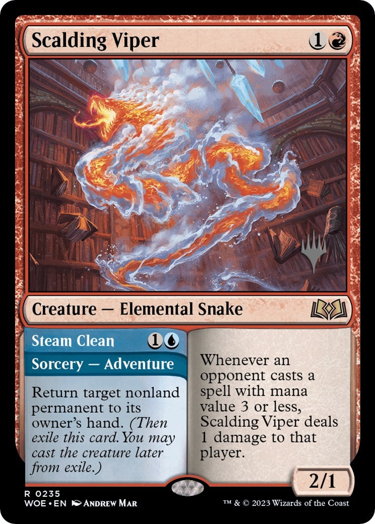 Image for Scalding Viper (235) [Wilds of Eldraine] - Magic: The Gathering