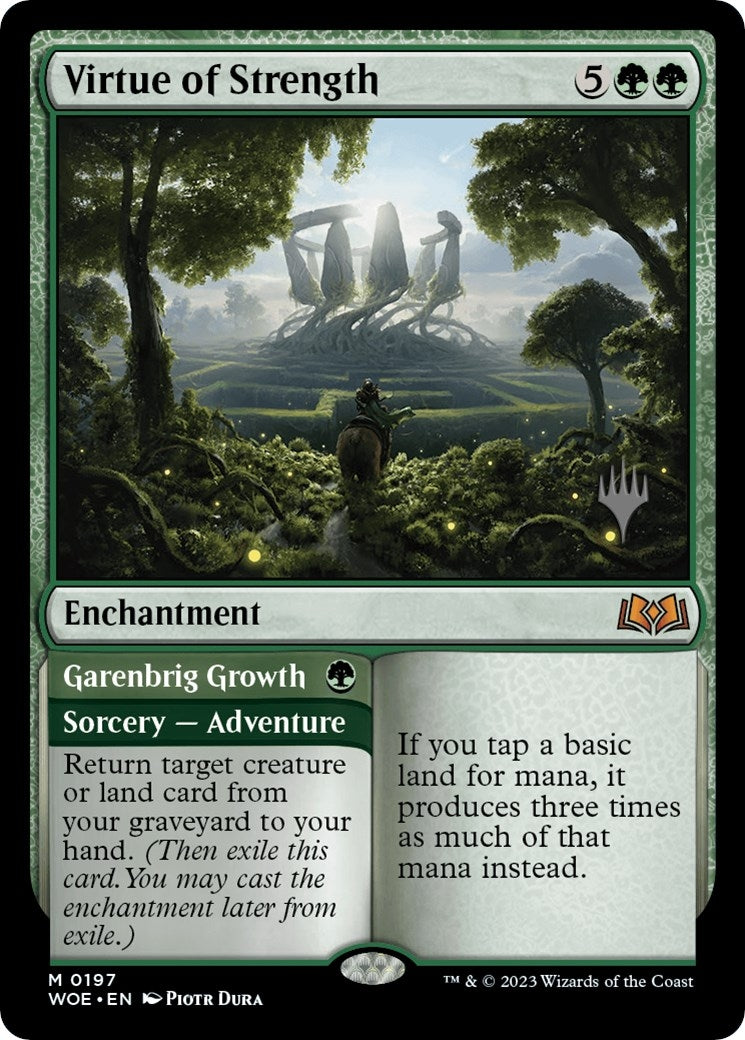Virtue of Strength (197) [Promo Pack: Wilds of Eldraine]