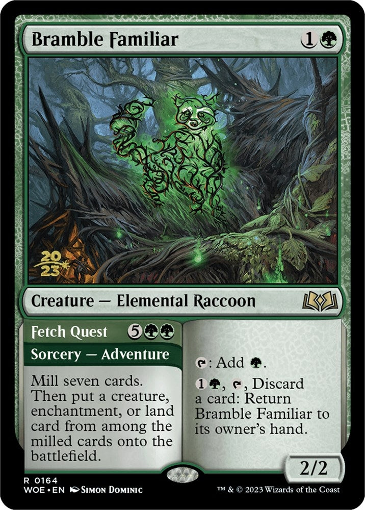 Image for Bramble Familiar (164) [Prerelease Cards] - Magic: The Gathering
