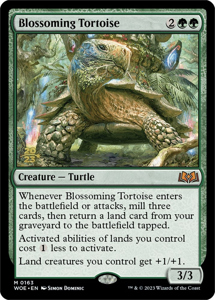 Image for Blossoming Tortoise (163) [Prerelease Cards] - Magic: The Gathering
