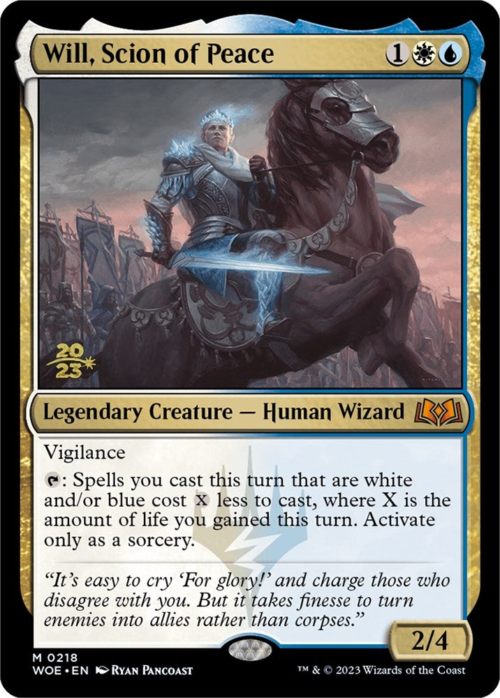 Image for Will, Scion of Peace (218) [Prerelease Cards] - Magic: The Gathering