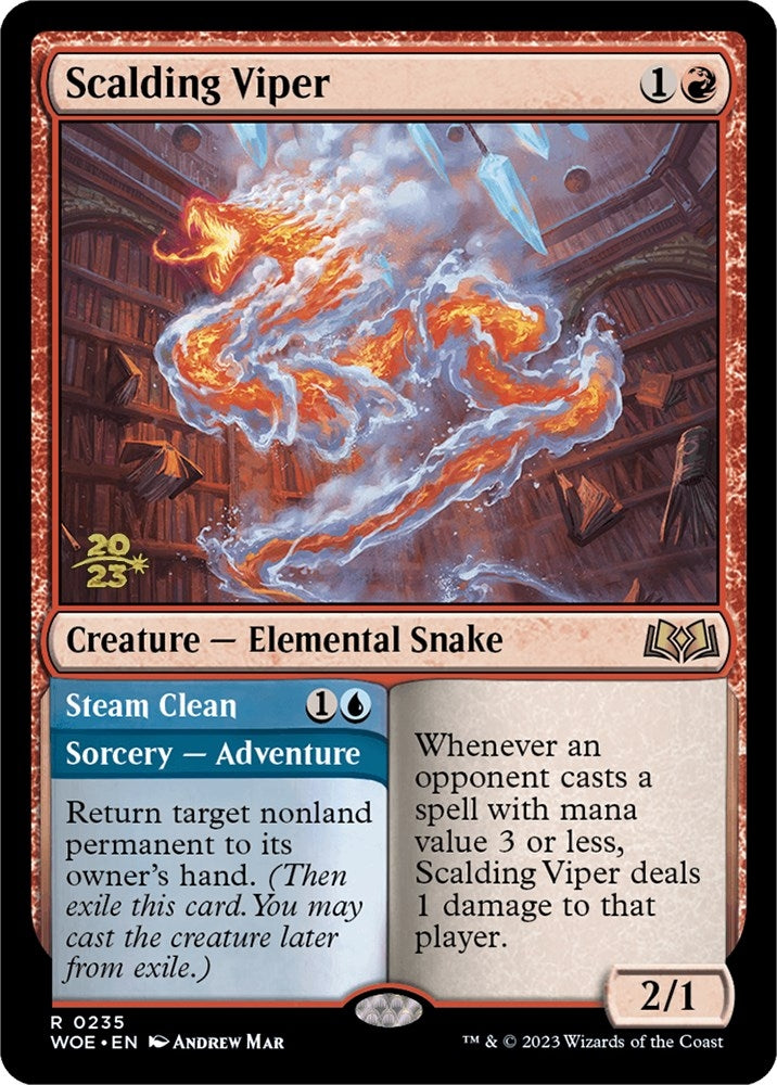 Image for Scalding Viper (235) [Prerelease Cards] - Magic: The Gathering
