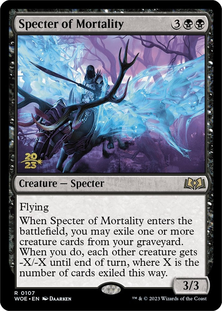 Image for Specter of Mortality (107) [Prerelease Cards] - Magic: The Gathering