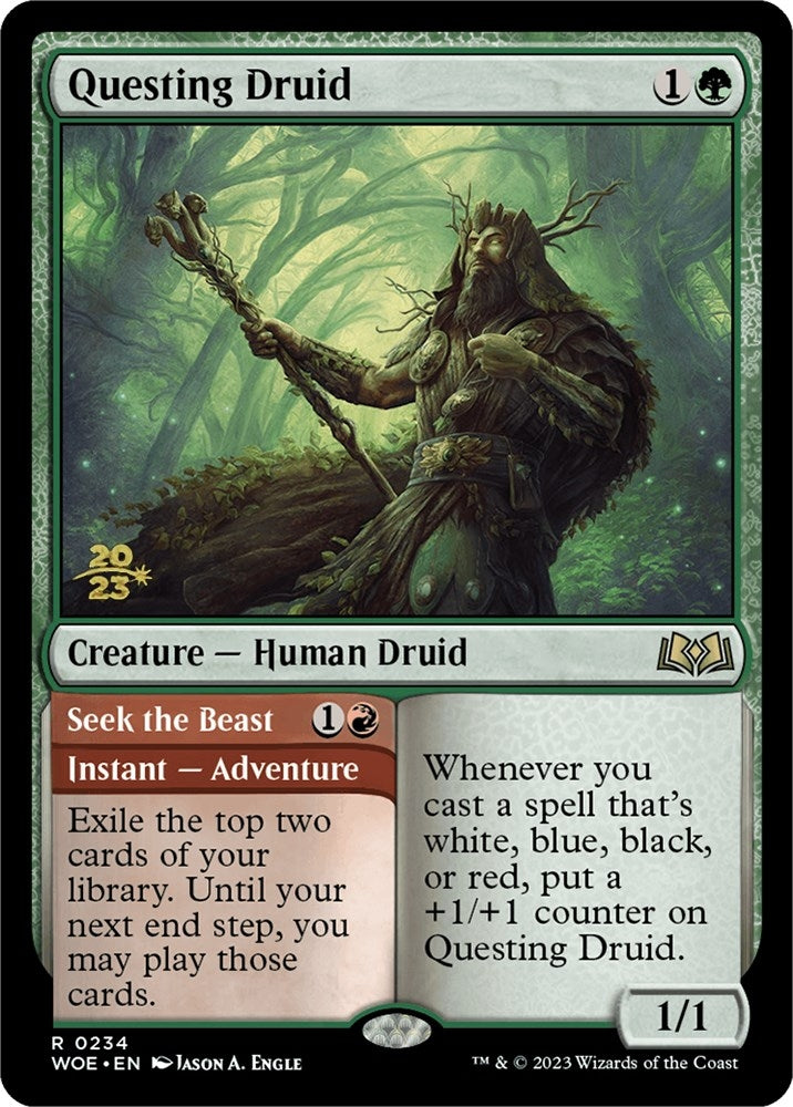 Image for Questing Druid (234) [Prerelease Cards] - Magic: The Gathering