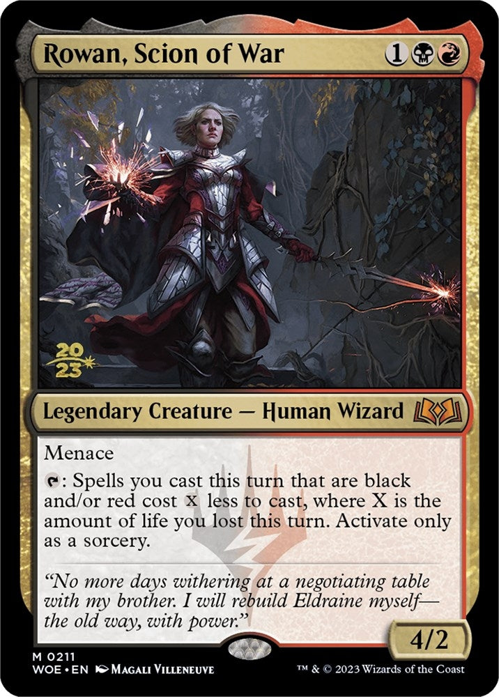 Image for Rowan, Scion of War (211) [Prerelease Cards] - Magic: The Gathering