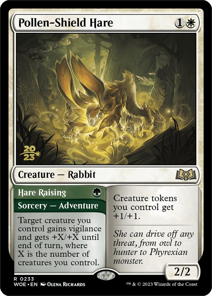Image for Pollen-Shield Hare (233) [Prerelease Cards] - Magic: The Gathering
