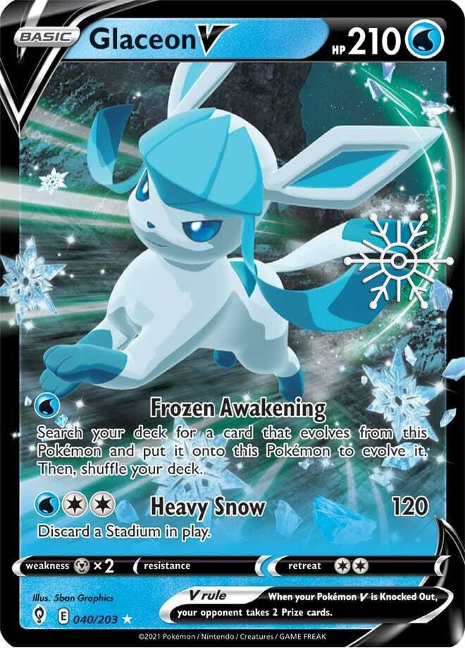 Image for Glaceon V - 040/203 (Holiday Calendar) (040/203) [Miscellaneous Cards & Products] - Pokemon