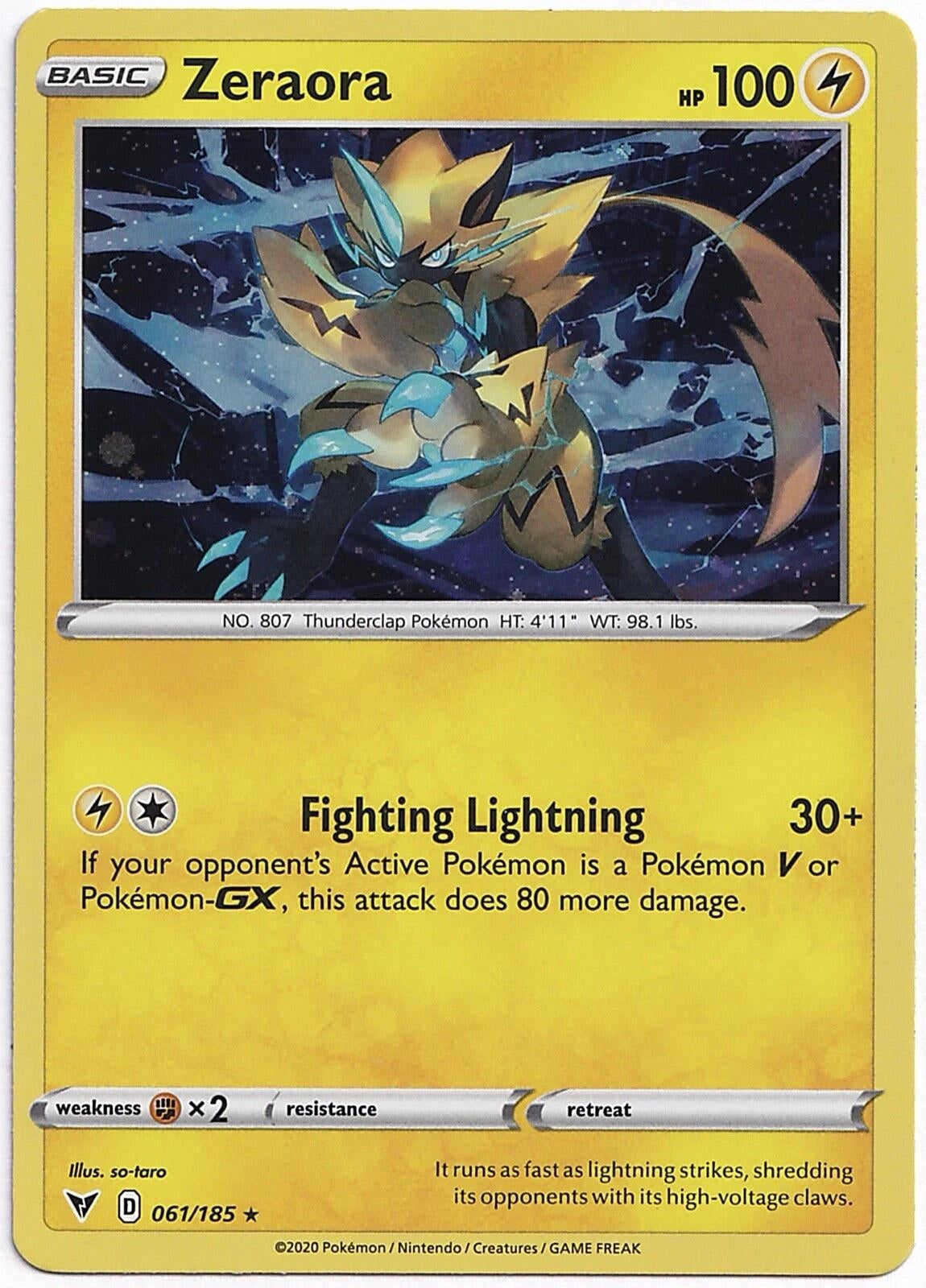 Image for Zeraora - 061/185 (Cosmos Holo) (061/185) [Miscellaneous Cards & Products] - Pokemon