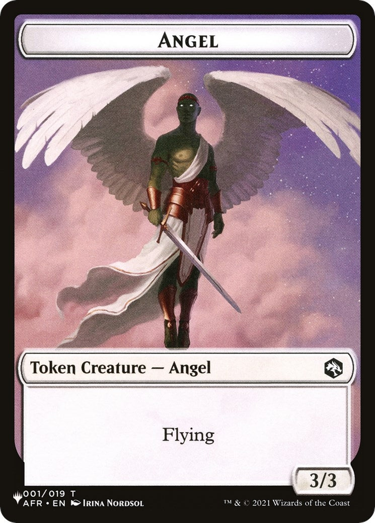Image for Angel // Soldier Double-Sided Token (1 // 2) [The List Reprints] - Magic: The Gathering