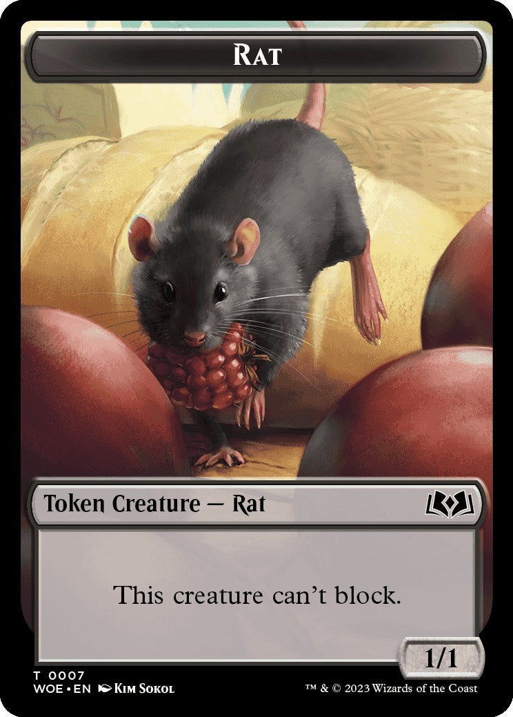Image for Rat Token (7) [Wilds of Eldraine] - Magic: The Gathering