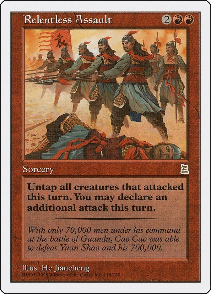 Image for Relentless Assault (119) [Portal Three Kingdoms] - Magic: The Gathering