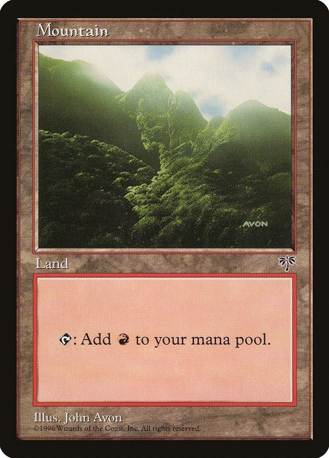 Image for Mountain (Green) [Mirage] - Magic: The Gathering