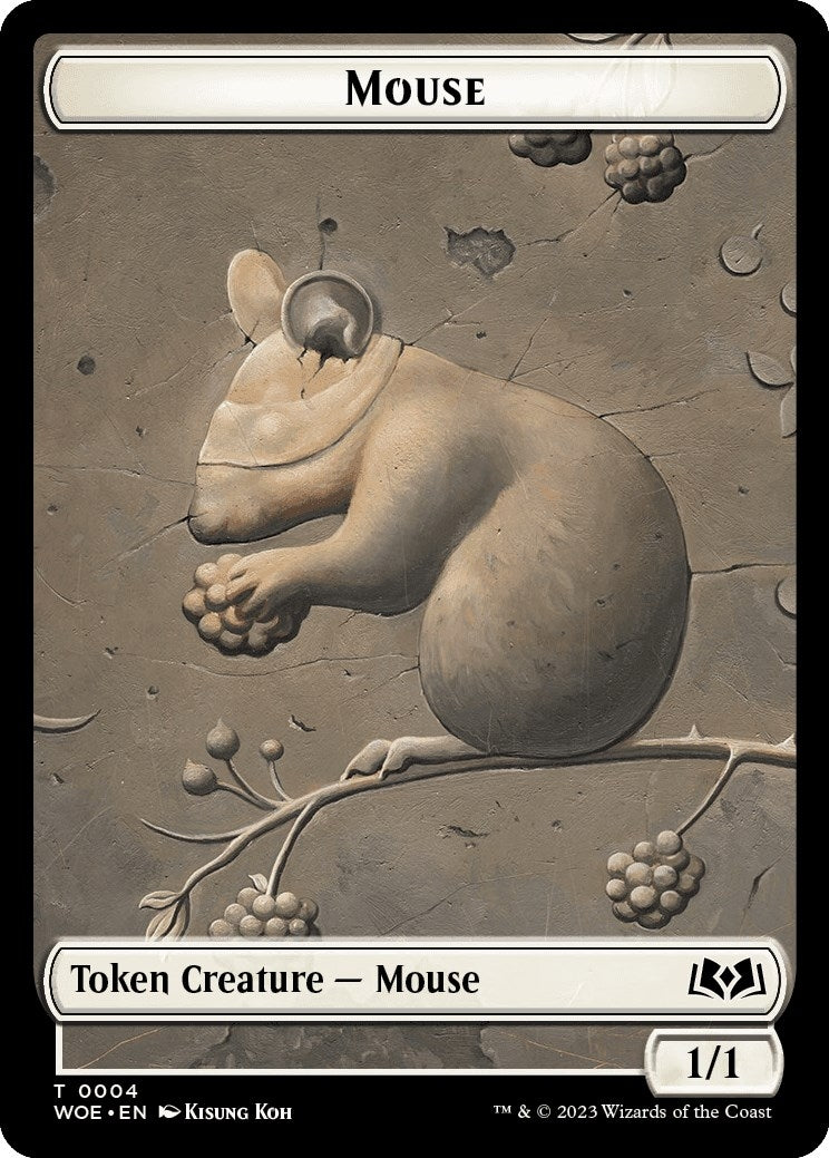 Image for Mouse // Food (0010) Double-Sided Token (4 // 10) [Wilds of Eldraine] - Magic: The Gathering