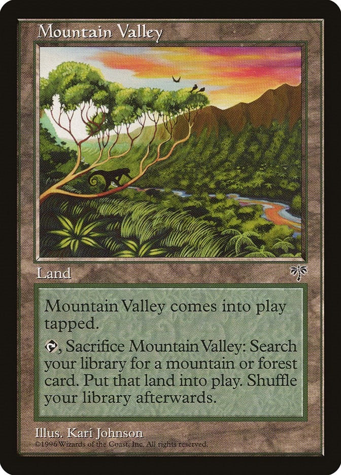 Image for Mountain Valley [Mirage] - Magic: The Gathering