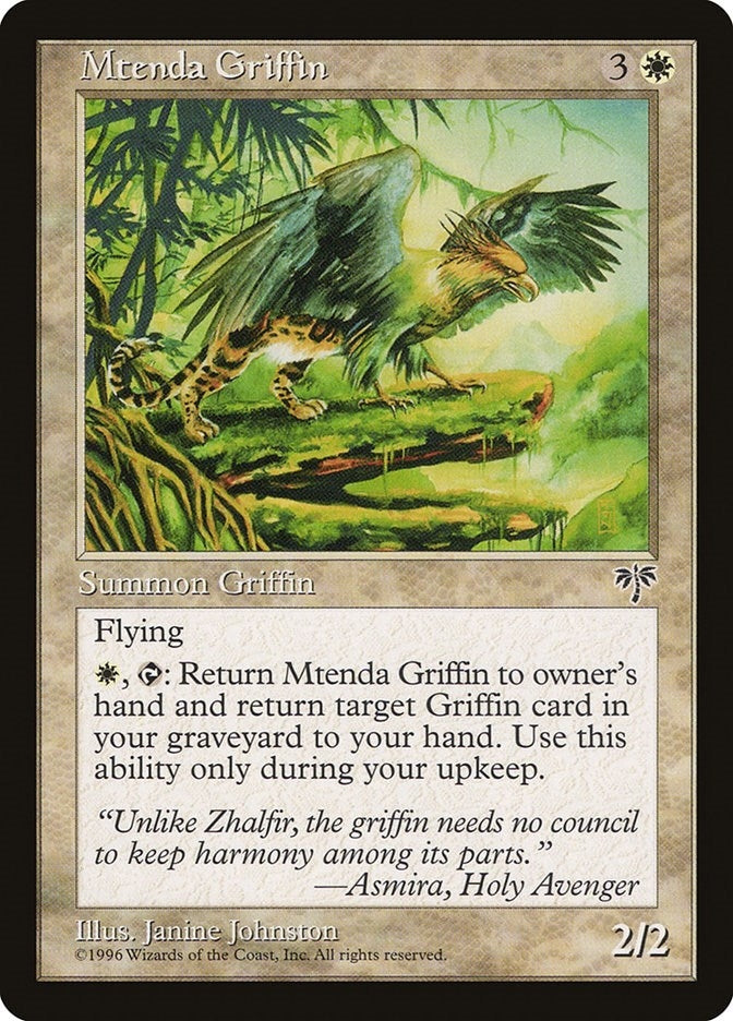 Image for Mtenda Griffin [Mirage] - Magic: The Gathering